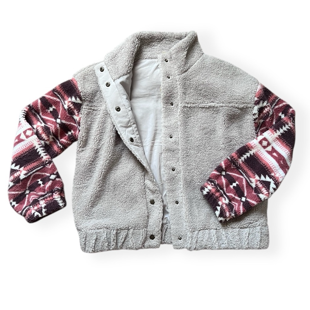 Hem & Thread fuzzy jacket, S, NWT